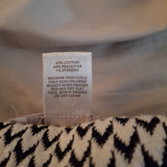 LOFT Black and White Halter Sheath Sleeveless Midi Dress - Picture 9 of 9